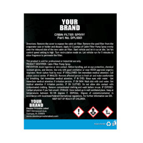 cabin filter spray pump