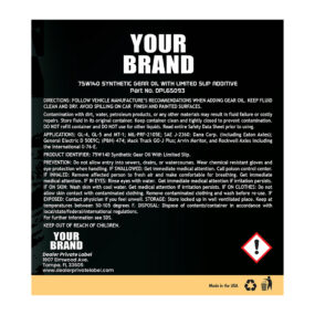 synthetic gear oil 75w 140 with limited slip friction modifier 32 oz.