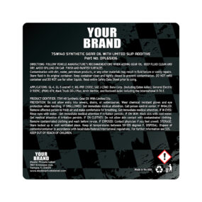 synthetic gear oil 75w 90 with limited slip friction modifier 64 oz.