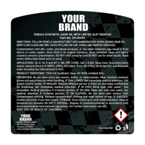 synthetic gear oil 75w 140 with limited slip friction modifier 32 oz.