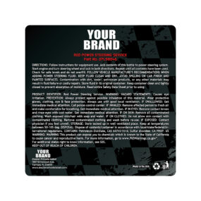 red power steering fluid service